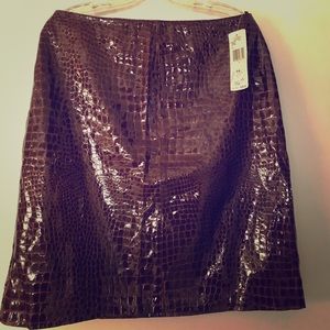 Alligator Vinyl Skirt